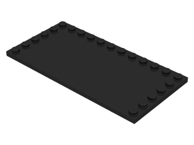 LEGO® los onderdeel Tegel Aangepast in kleur Zwart 6178