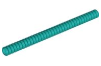 LEGO® los onderdeel Slang Geribbeld Donker Turkoois 78c12