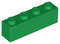 Plaatje in Gallery viewer laden, LEGO® los onderdeel Steen in kleur Groen 3010
