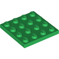 LEGO® los onderdeel Plaat Algemeen in kleur Groen 3031