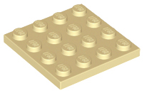 LEGO® los onderdeel Plaat Algemeen in kleur Geelbruin 3031