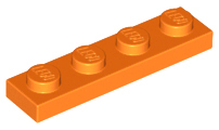 Plaatje in Gallery viewer laden, LEGO® los onderdeel Plaat Algemeen in kleur Oranje 3710