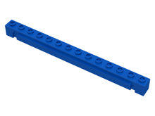 Plaatje in Gallery viewer laden, LEGO® los onderdeel Steen Aangepast in kleur Blauw 4217