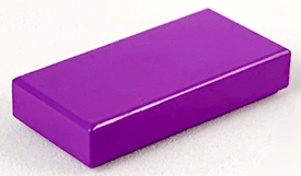 LEGO® los onderdeel Tegel Algemeen in kleur Paars 3069b