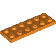 LEGO® los onderdeel Plaat Algemeen in kleur Oranje 3795