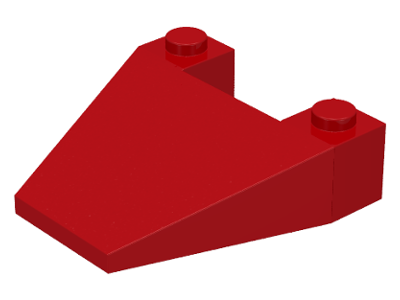 LEGO® los onderdeel Wig in kleur Rood 4858
