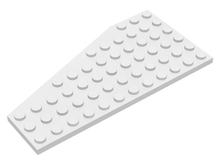 Plaatje in Gallery viewer laden, LEGO® los onderdeel Wig Plaat in kleur Wit 30356