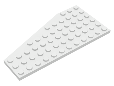 LEGO® los onderdeel Wig Plaat in kleur Wit 30356