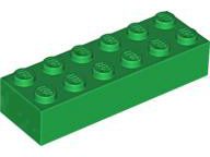 LEGO® los onderdeel Steen in kleur Groen 2456
