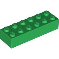 LEGO® los onderdeel Steen in kleur Groen 2456