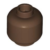 LEGO® los onderdeel Hoofd in kleur Bruin 3626b