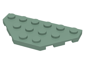 LEGO® los onderdeel Wig Plaat in kleur Zandgroen 2419