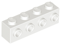 LEGO® los onderdeel Steen Aangepast in kleur Wit 30414