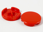 LEGO® los onderdeel Tegel Rond in kleur Rood 4150