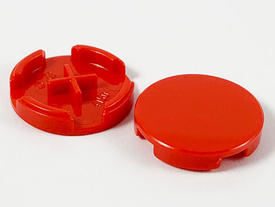LEGO® los onderdeel Tegel Rond in kleur Rood 4150