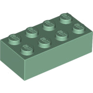 LEGO® los onderdeel Steen in kleur Zandgroen 3001