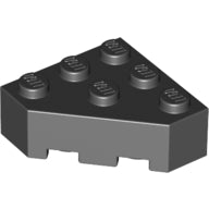 LEGO® los onderdeel Wig in kleur Zwart 30505