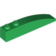 Plaatje in Gallery viewer laden, LEGO® los onderdeel Dakpan Gebogen in kleur Groen 42022