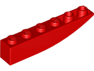 Plaatje in Gallery viewer laden, LEGO® los onderdeel Dakpan Gebogen in kleur Rood 42023