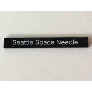 Tegel met Motief Tegel 1 x 8 met 'Seattle Space Needle' patroon in Zwart