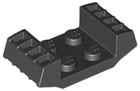 LEGO® los onderdeel Plaat Aangepast in kleur Zwart 41862