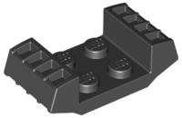 LEGO® los onderdeel Plaat Aangepast in kleur Zwart 41862