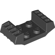 LEGO® los onderdeel Plaat Aangepast in kleur Zwart 41862