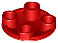 LEGO® los onderdeel Plaat Rond in kleur Rood 2654