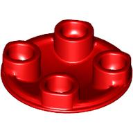LEGO® los onderdeel Plaat Rond in kleur Rood 2654