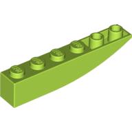 LEGO® los onderdeel Dakpan Gebogen in kleur Limoen 42023