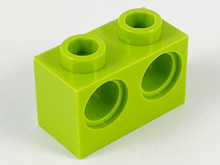 Plaatje in Gallery viewer laden, LEGO® los onderdeel Technische Steen in kleur Limoen 32000