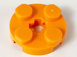 LEGO® los onderdeel Plaat Rond in kleur Oranje 4032b