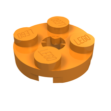 Plaatje in Gallery viewer laden, LEGO® los onderdeel Plaat Rond in kleur Oranje 4032b