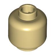 LEGO® los onderdeel Hoofd in kleur Geelbruin 3626c