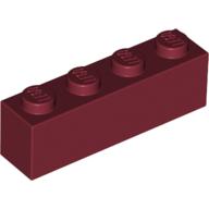 LEGO® los onderdeel Steen in kleur Donkerrood 3010