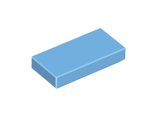 LEGO® los onderdeel Tegel Algemeen Medium Blauw 3069b