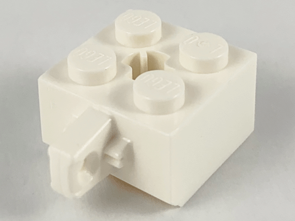 LEGO® los onderdeel Scharnier in kleur Wit 30389c
