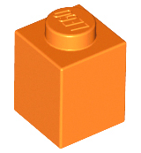 Plaatje in Gallery viewer laden, LEGO® los onderdeel Steen in kleur Oranje 3005