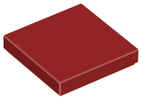 Plaatje in Gallery viewer laden, LEGO® los onderdeel Tegel Algemeen in kleur Donkerrood 3068b