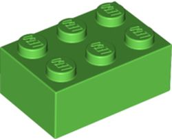 LEGO® los onderdeel Steen in kleur Fel Groen 3002