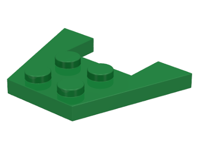 LEGO® los onderdeel Wig Plaat in kleur Groen 4859