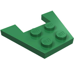 LEGO® los onderdeel Wig Plaat in kleur Groen 4859