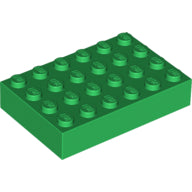 Plaatje in Gallery viewer laden, LEGO® los onderdeel Steen in kleur Groen 2356