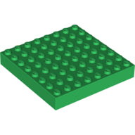 Steen 8 x 8 in Groen