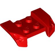 LEGO® los onderdeel Spatbord in kleur Rood 44674