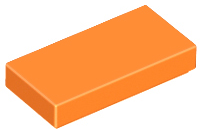 Plaatje in Gallery viewer laden, LEGO® los onderdeel Tegel Algemeen in kleur Oranje 3069b