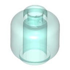 LEGO® los onderdeel Hoofd Doorzichtig Lichtblauw 3626b