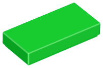 LEGO® los onderdeel Tegel Algemeen in kleur Fel Groen 3069b