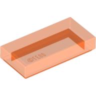 Plaatje in Gallery viewer laden, LEGO® onderdeel Tegel Algemeen Doorzichtig Neon Oranje 3069b