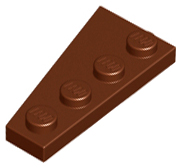 LEGO® los onderdeel Wig Plaat Roodachtig Bruin 41769